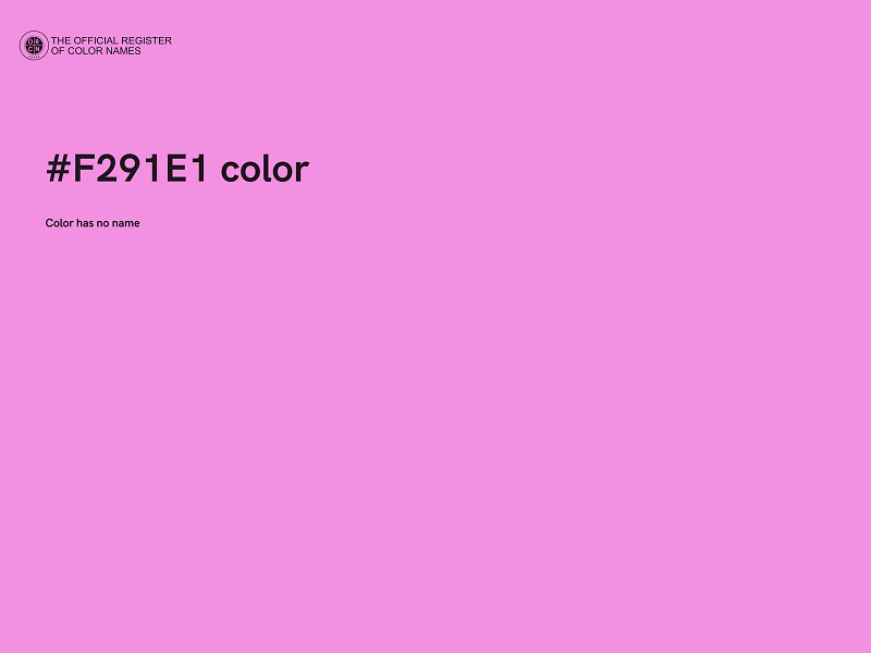#F291E1 color image