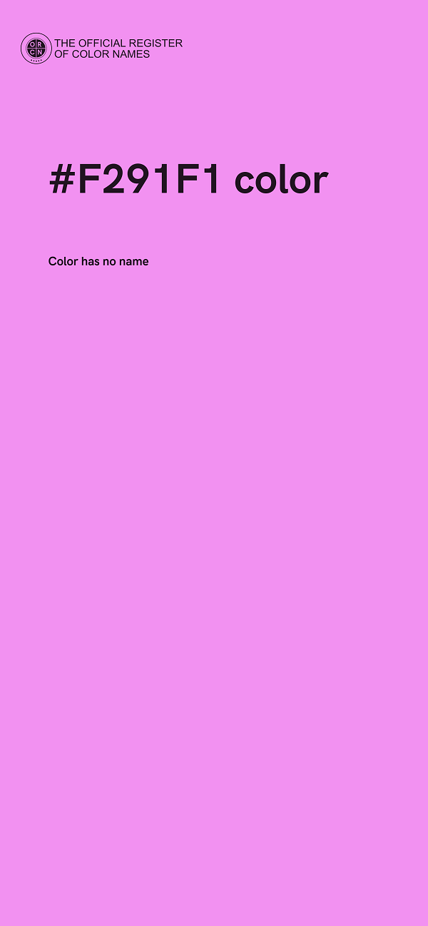 #F291F1 color image