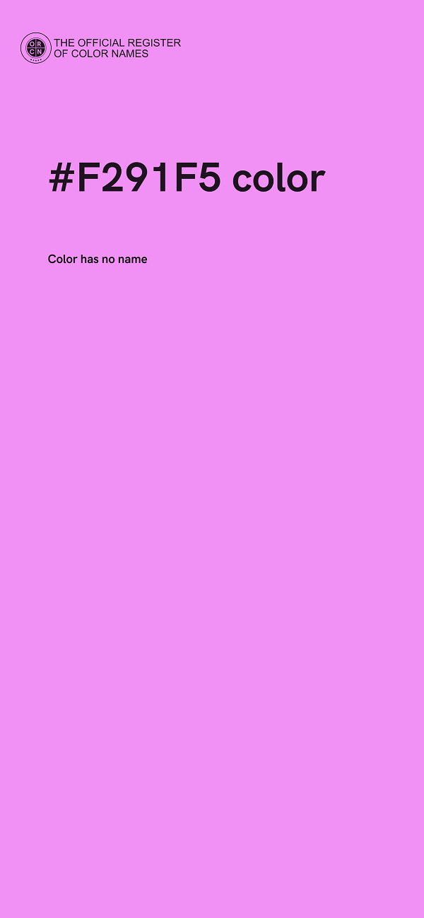#F291F5 color image