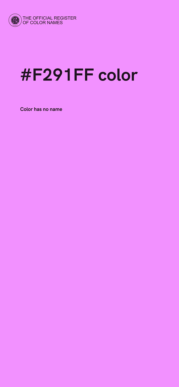 #F291FF color image