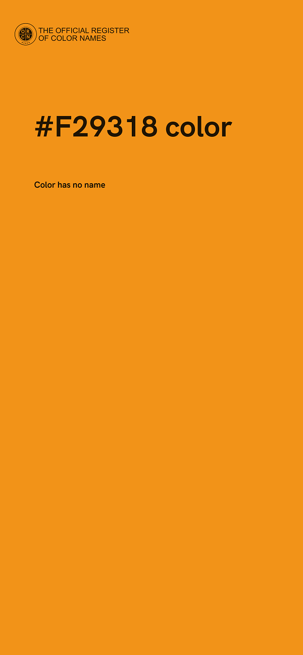 #F29318 color image