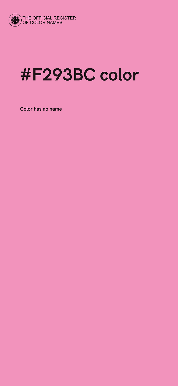 #F293BC color image