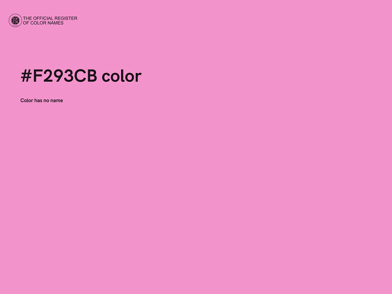 #F293CB color image