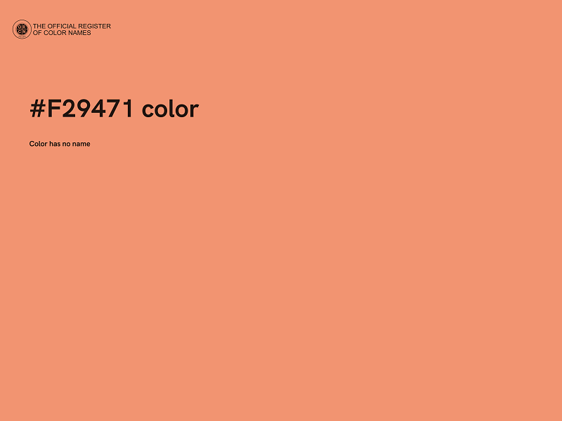 #F29471 color image