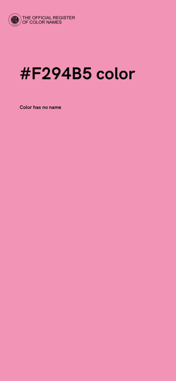 #F294B5 color image