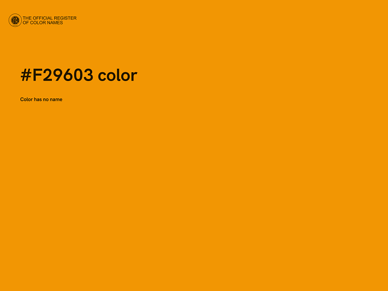 #F29603 color image