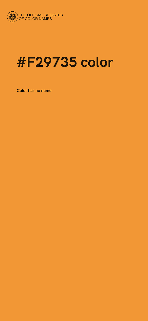#F29735 color image