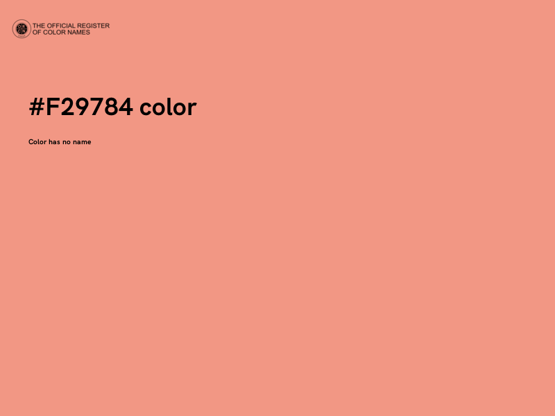 #F29784 color image