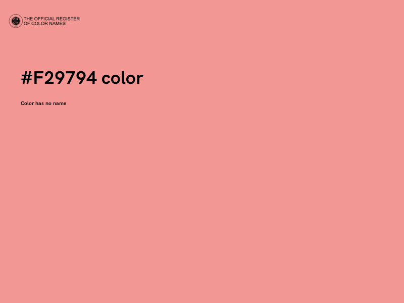 #F29794 color image