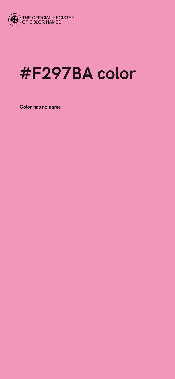 #F297BA color image
