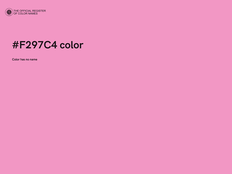 #F297C4 color image
