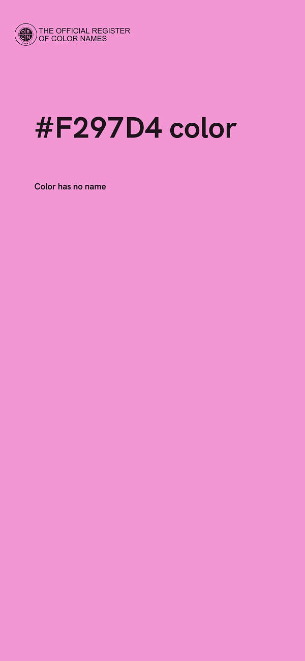 #F297D4 color image
