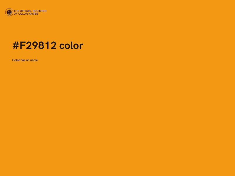 #F29812 color image