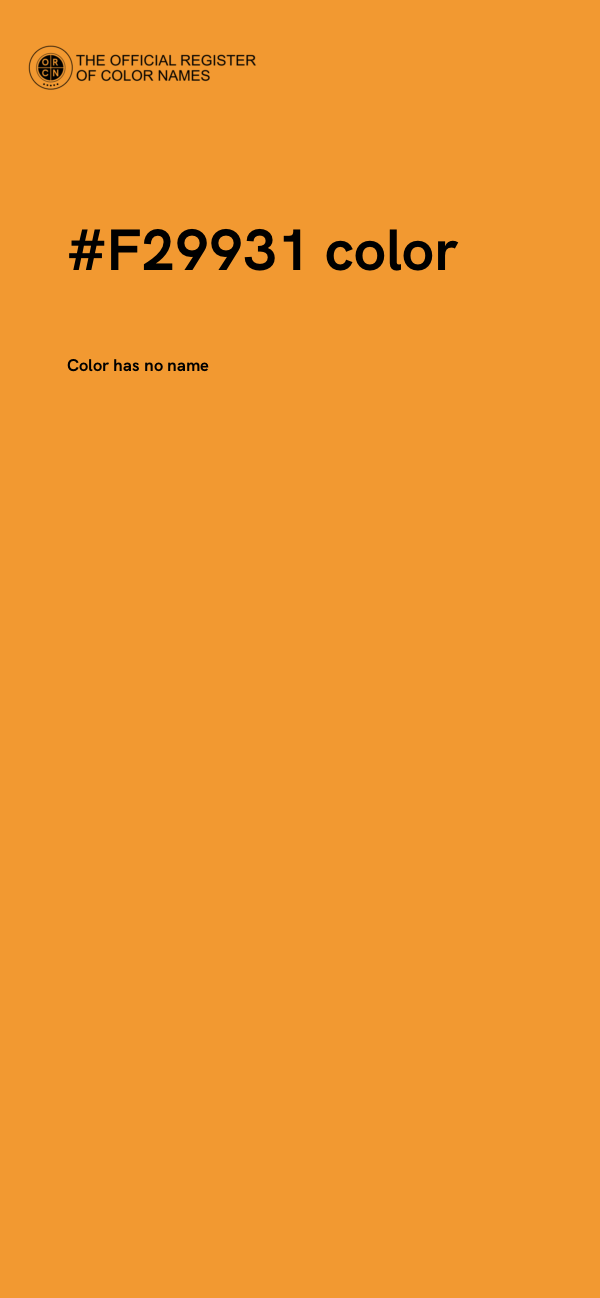 #F29931 color image