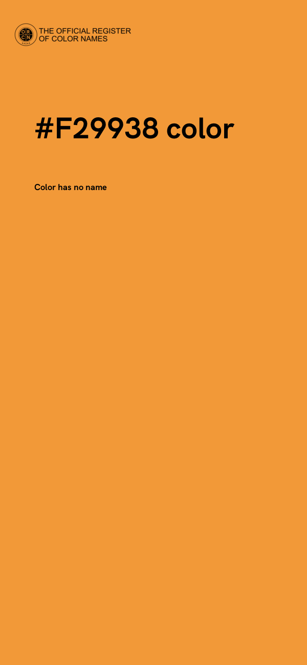 #F29938 color image