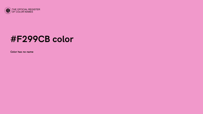 #F299CB color image