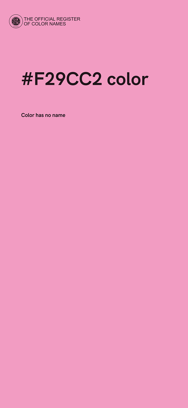#F29CC2 color image