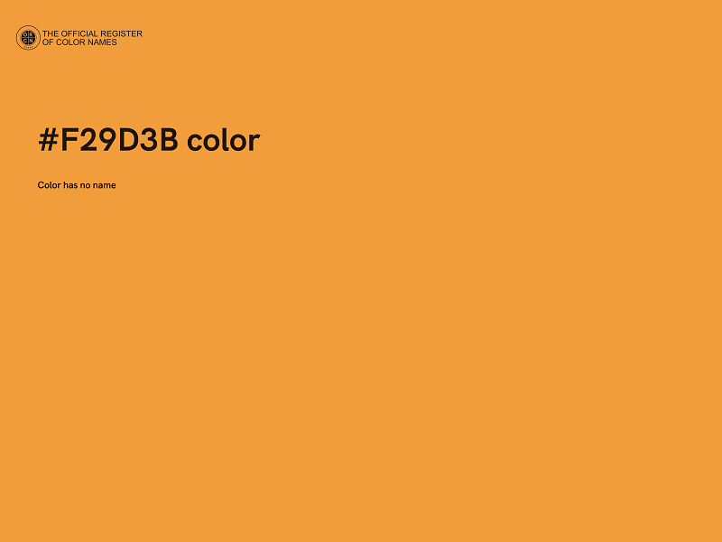 #F29D3B color image