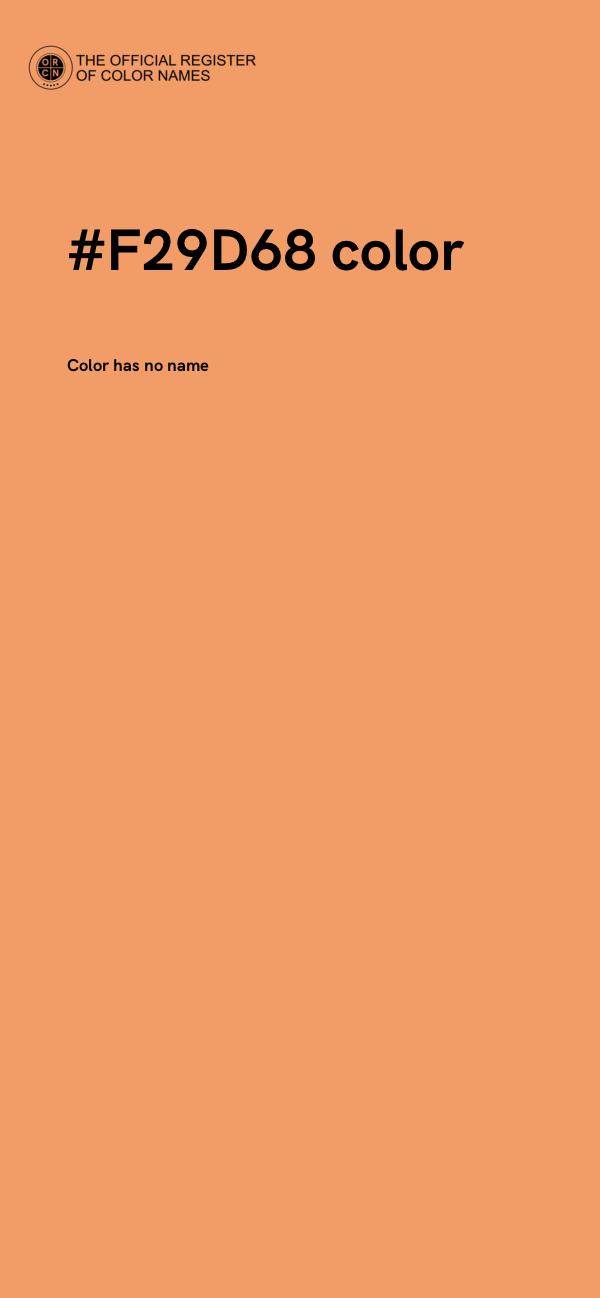 #F29D68 color image