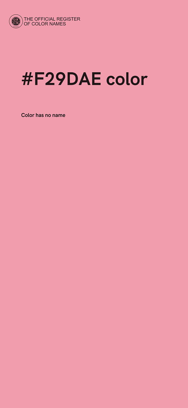 #F29DAE color image