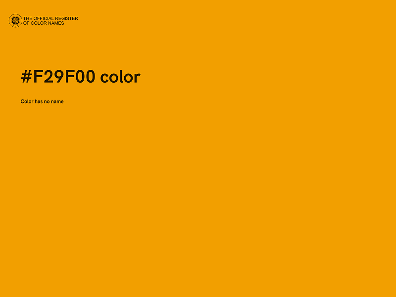 #F29F00 color image