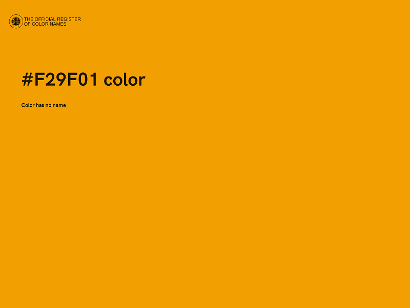 #F29F01 color image