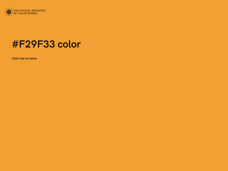 #F29F33 color image