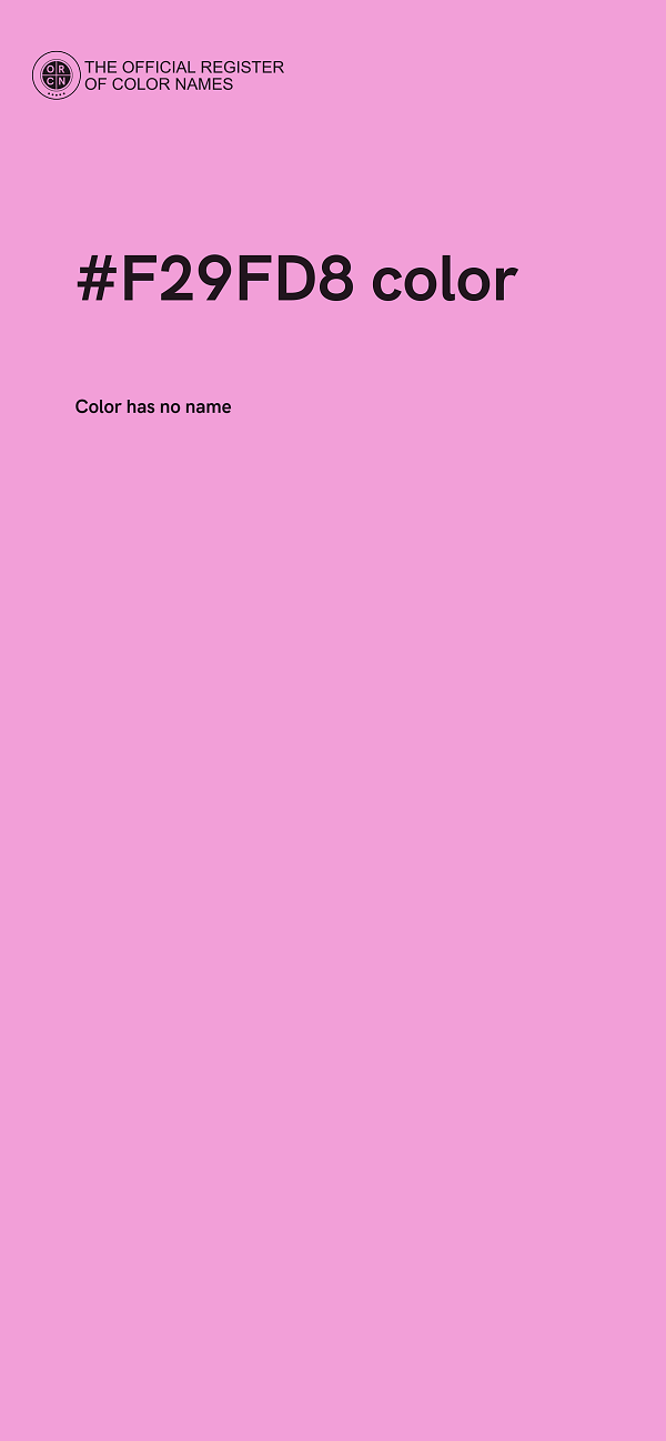 #F29FD8 color image