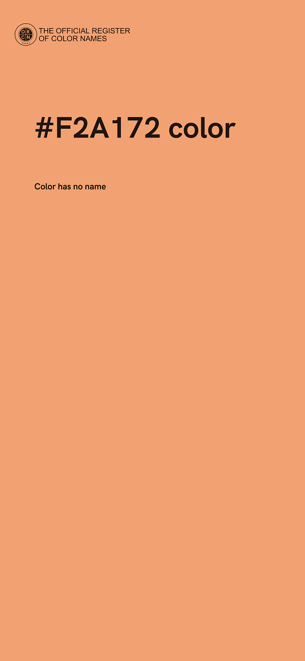 #F2A172 color image
