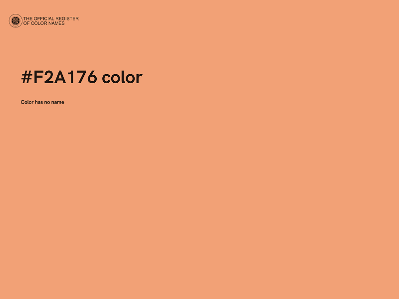 #F2A176 color image