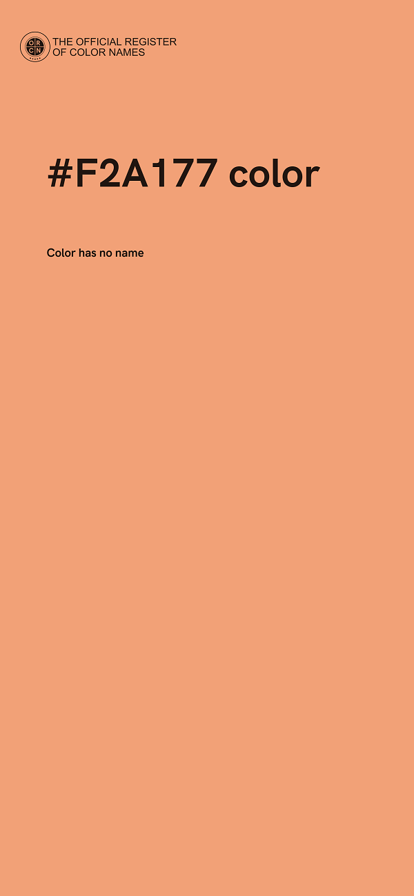 #F2A177 color image