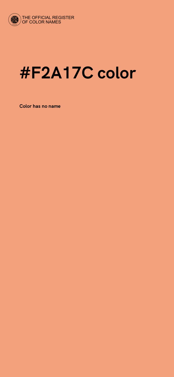 #F2A17C color image