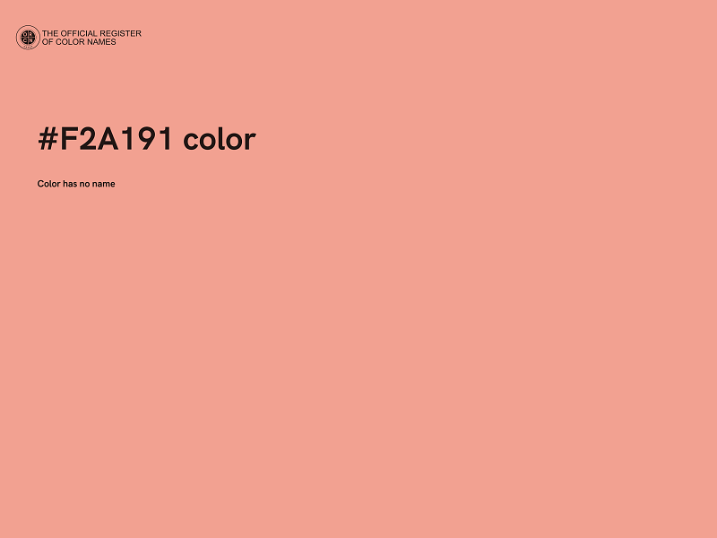 #F2A191 color image