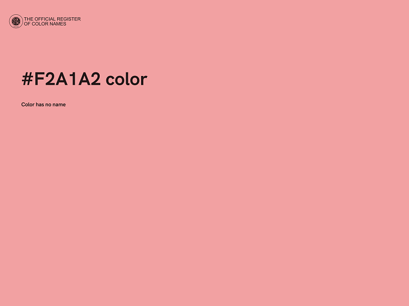 #F2A1A2 color image