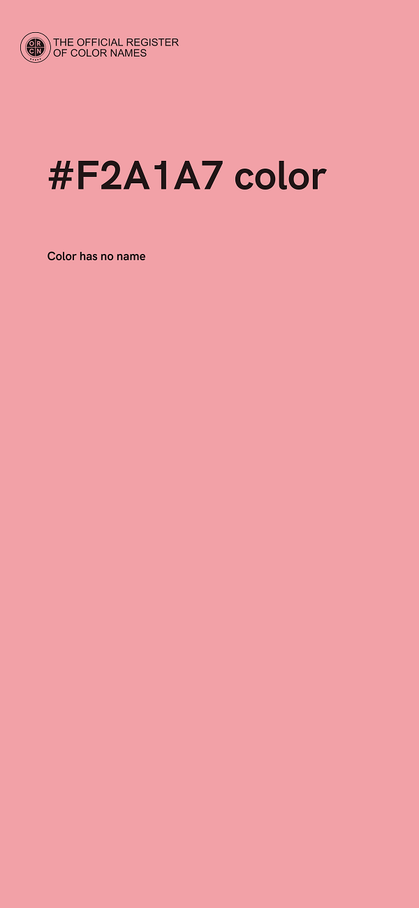 #F2A1A7 color image