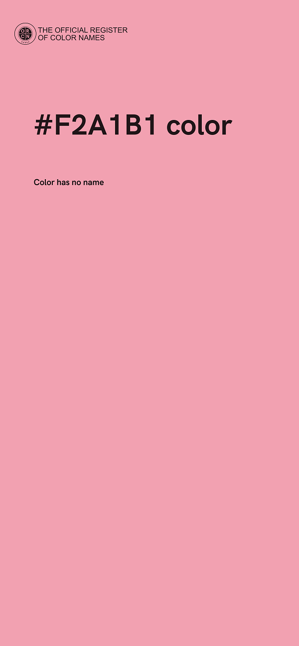#F2A1B1 color image