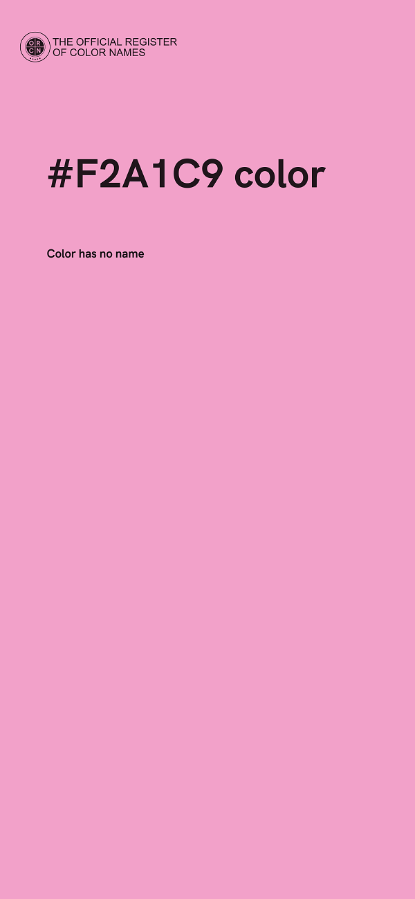 #F2A1C9 color image