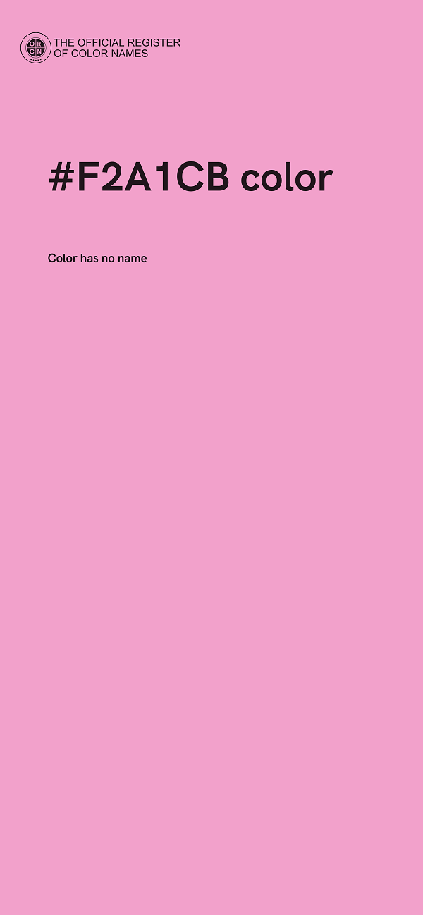 #F2A1CB color image