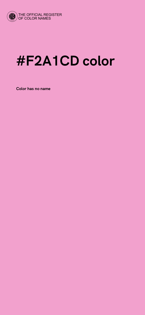 #F2A1CD color image