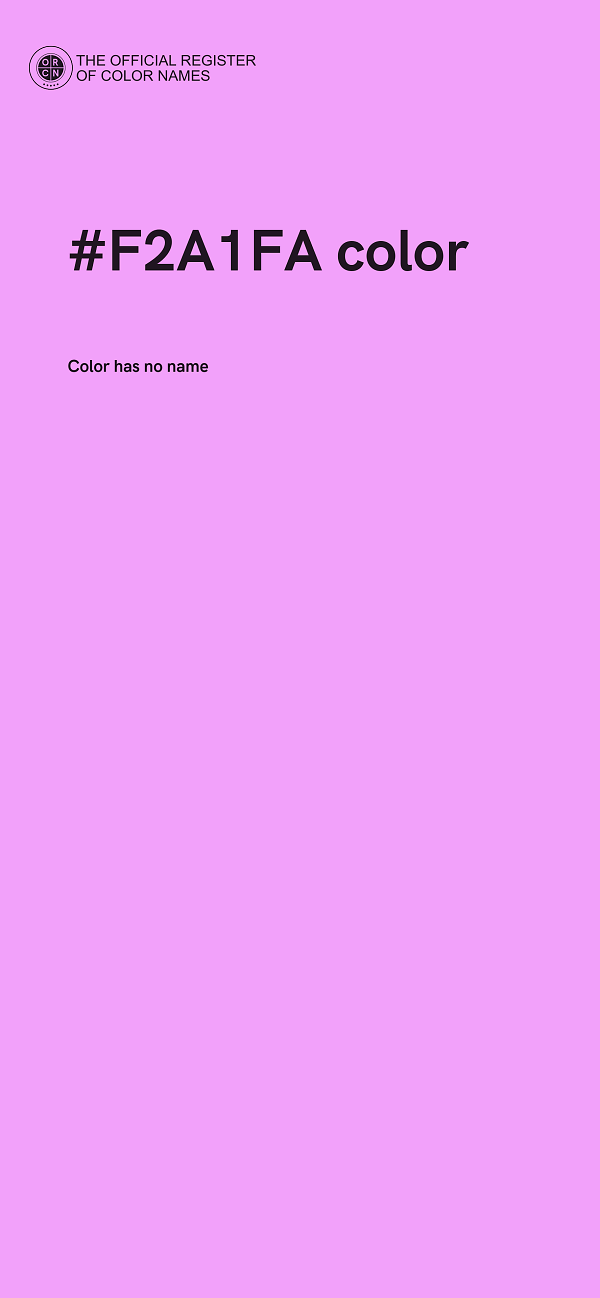 #F2A1FA color image