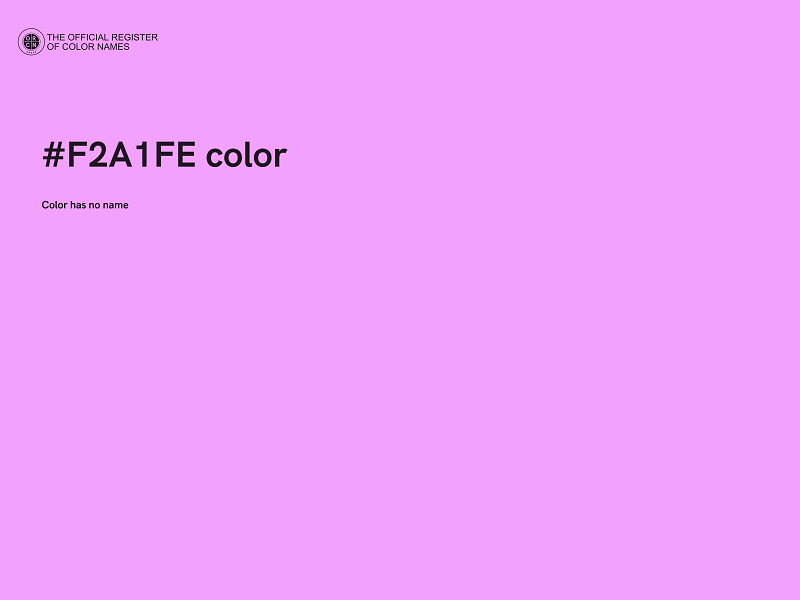 #F2A1FE color image