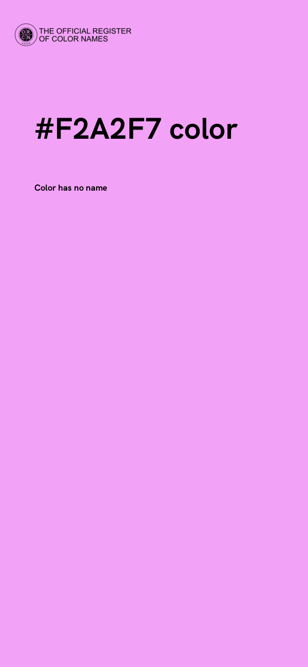 #F2A2F7 color image