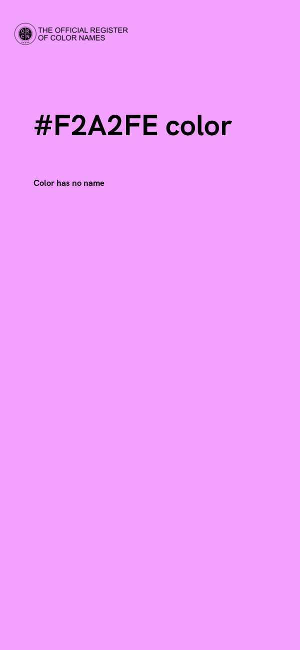 #F2A2FE color image