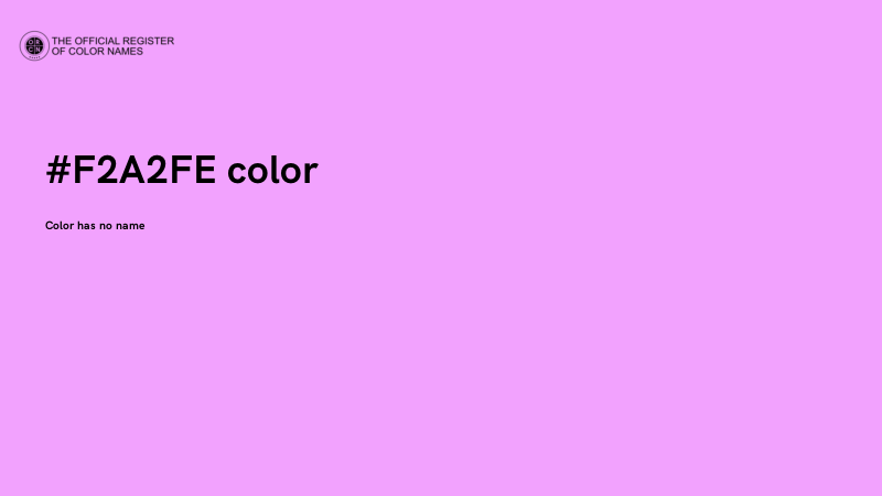 #F2A2FE color image