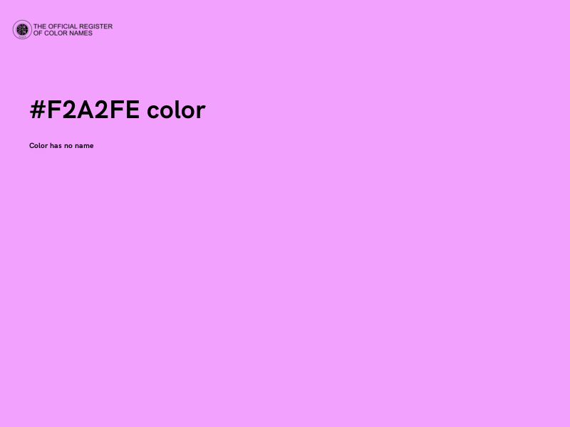 #F2A2FE color image
