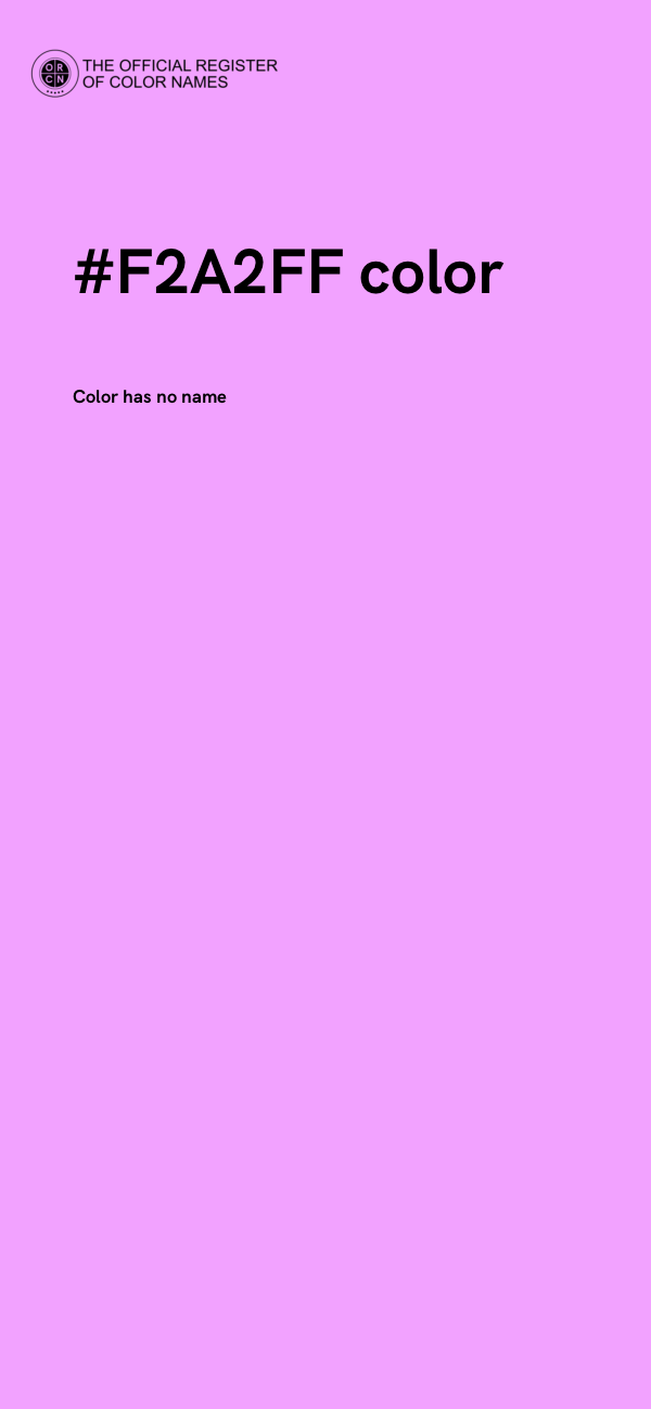 #F2A2FF color image