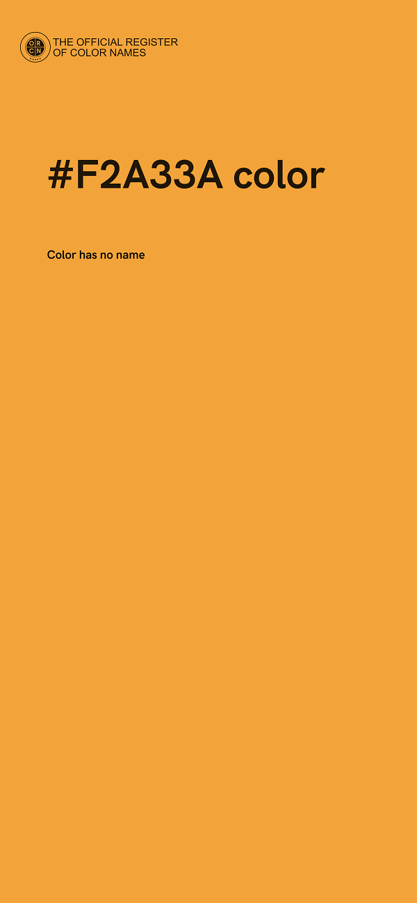 #F2A33A color image