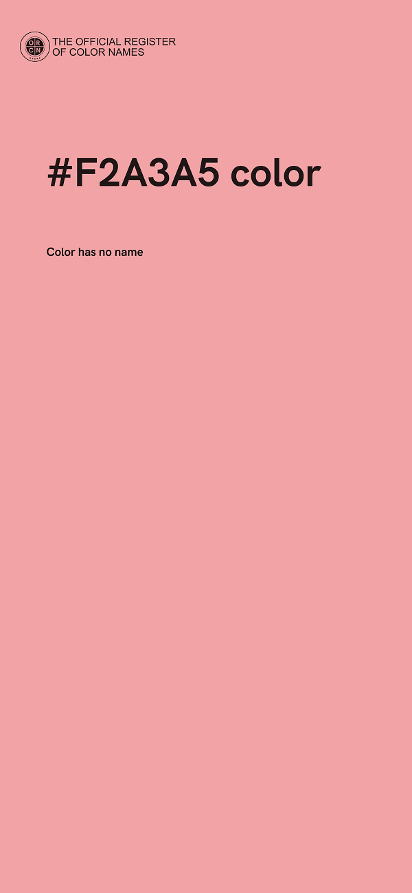 #F2A3A5 color image