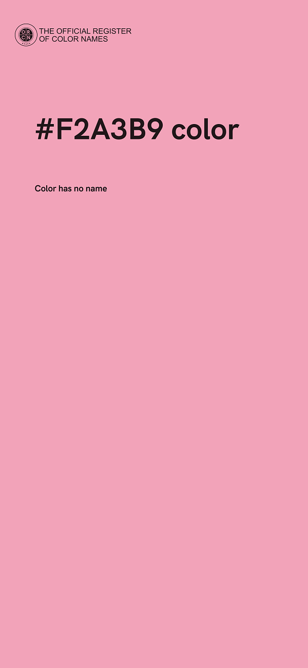 #F2A3B9 color image