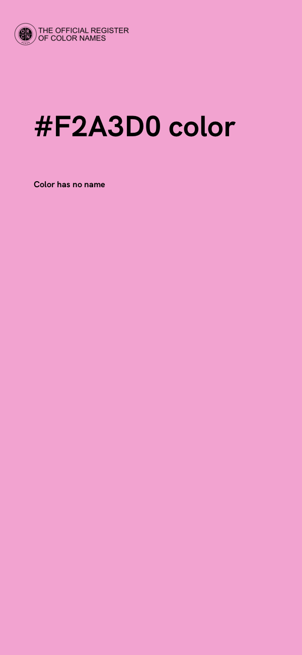 #F2A3D0 color image